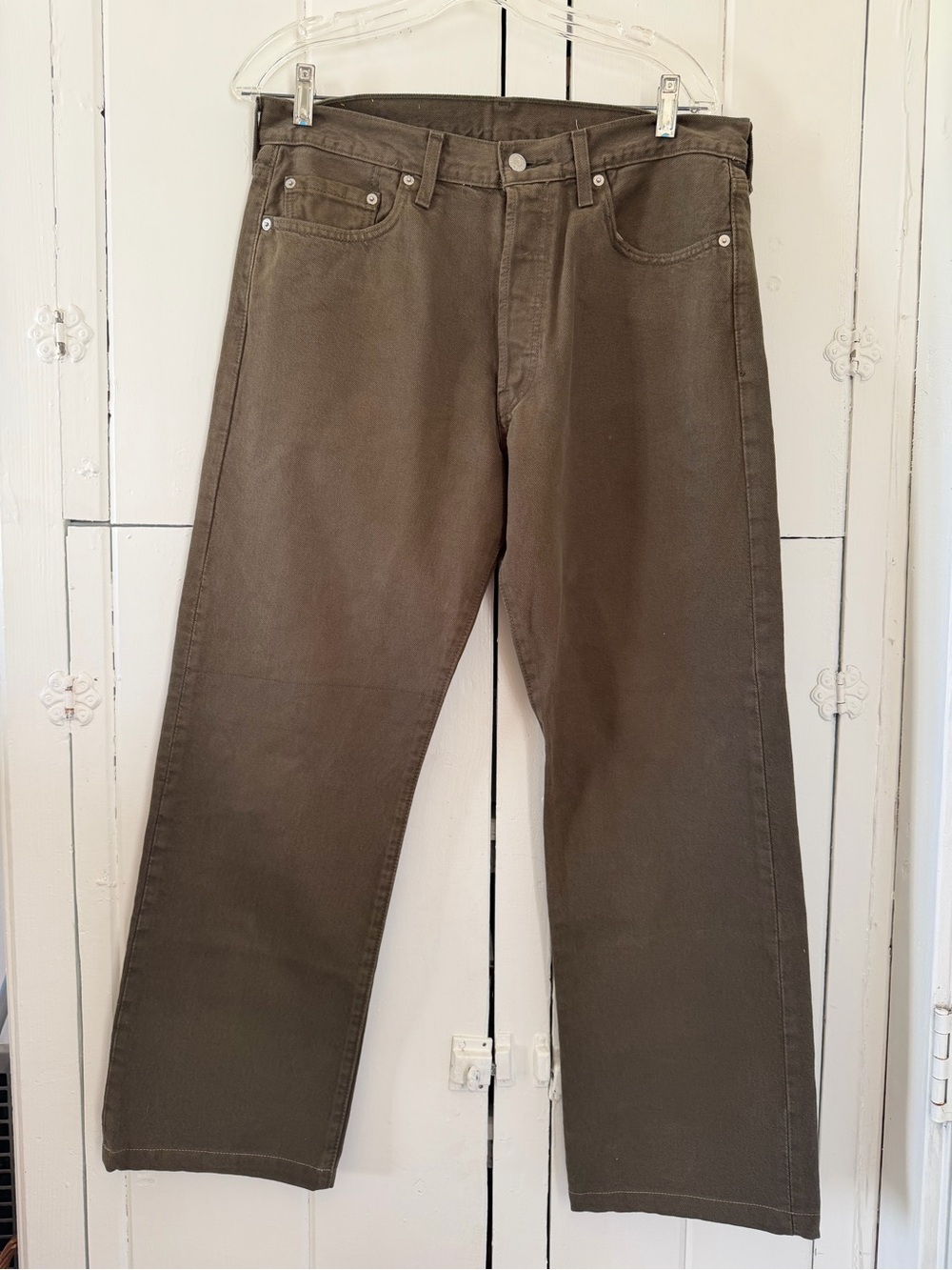 Levi's Straight Leg Jeans in Brown Waist 34